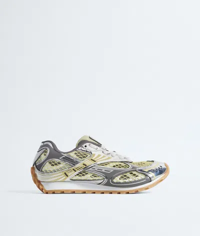 Bottega Veneta Orbit Lace-up Technical Fishnet Sneakers In Multi