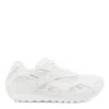 Bottega Veneta Orbit Metallic Net Runner Sneakers In White