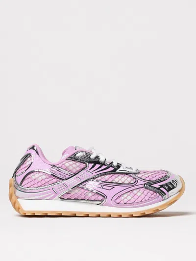 Bottega Veneta Orbit Technical Fabric And Mesh Sneakers In Purple