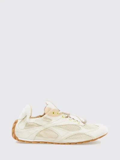 Bottega Veneta Elasticated Back Suede And Nylon Sneakers With Leather Trims In Multi