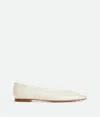 Bottega Veneta Women Ivory Leather Sofia Ballerinas In Sea Salt