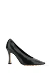 Bottega Veneta Scarpe Con Tacco Sofia In Pelle Verde Scuro Donna In Multi