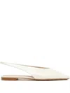 Bottega Veneta Ivory Leather Sofia Ballerinas In White