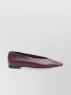 Bottega Veneta Sofia Leather Pointed Toe Ballet Flats