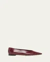 Bottega Veneta Burgundy Sofia Ballet Flats In Barolo