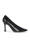 Bottega Veneta Scarpe Con Tacco Sofia In Pelle Verde Scuro Donna In Black