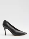 Bottega Veneta Scarpe Con Tacco Sofia In Pelle Verde Scuro Donna In Black