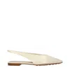 Bottega Veneta Ivory Leather Sofia Ballerinas In White