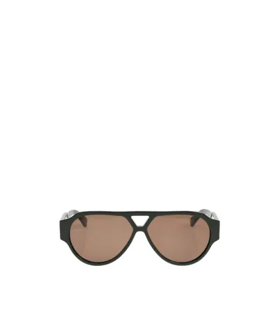 Bottega Veneta Soft Aviator Sunglasses In Green