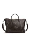 Bottega Veneta Soft Braided Business Bag In Brown