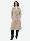 Bottega Veneta Soft Double Cashmere Coat In Nude & Neutrals
