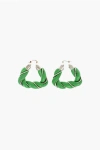 Bottega Veneta Soft-leather Twisted Triangle Earrings