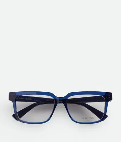 Bottega Veneta Quadratische Soft Recycled Acetate Brille In Black