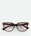Bottega Veneta Quadratische Soft Recycled Acetate Brille