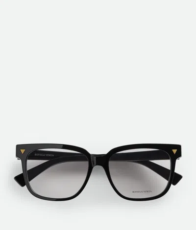 Bottega Veneta Quadratische Soft Recycled Acetate Brille In Black