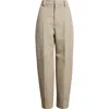 Bottega Veneta Soft Wool Twill Trousers In Green