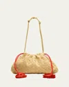 Bottega Veneta Soiree Dustbag Suede Pouch Bag
