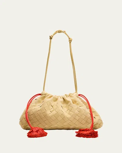 Bottega Veneta Soiree Dustbag Suede Pouch Bag