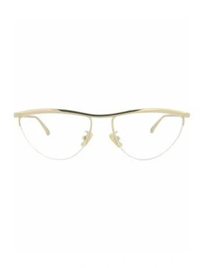 Pre-owned Bottega Veneta Solid Eyeglasses W/ Tags In Gold