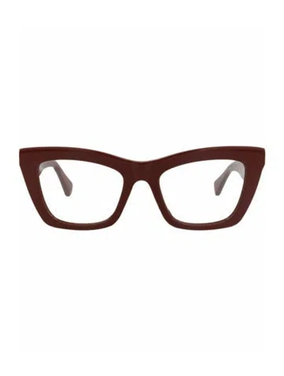Pre-owned Bottega Veneta Solid Eyeglasses W/ Tags In Red