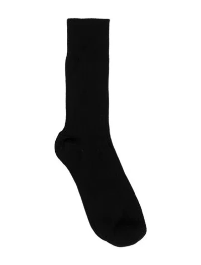 Pre-owned Bottega Veneta Solid Socks  W/tags In Black