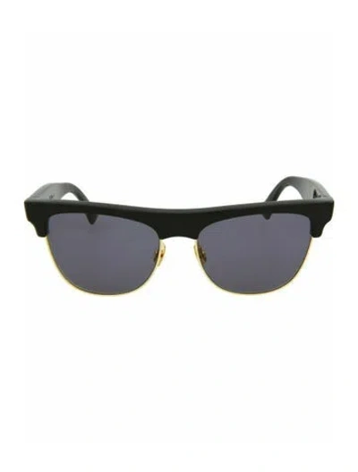 Pre-owned Bottega Veneta Solid Sunglasses W/ Tags In Black