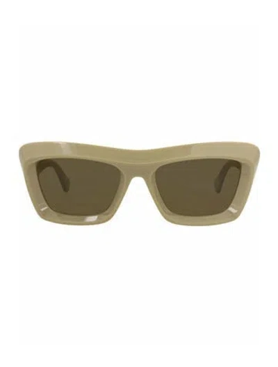 Pre-owned Bottega Veneta Solid Sunglasses W/ Tags In Brown