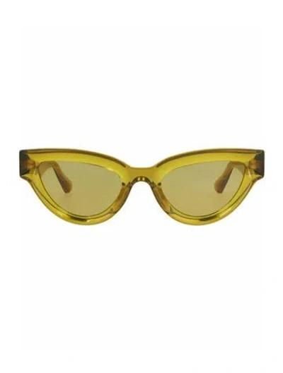 Pre-owned Bottega Veneta Solid Sunglasses W/ Tags In Brown