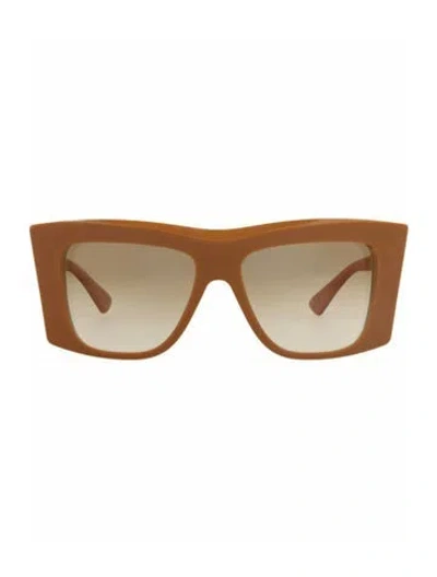 Pre-owned Bottega Veneta Solid Sunglasses W/ Tags In Brown