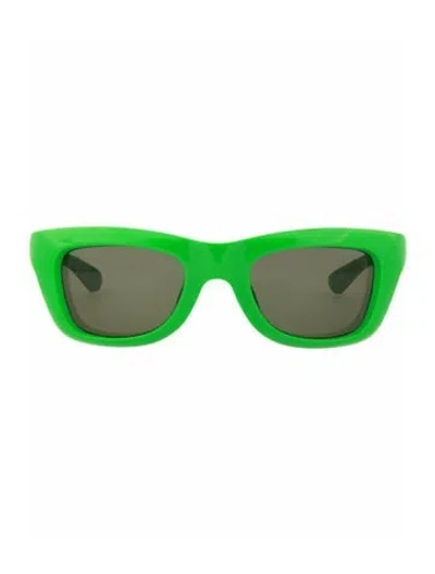 Pre-owned Bottega Veneta Solid Sunglasses W/ Tags In Green