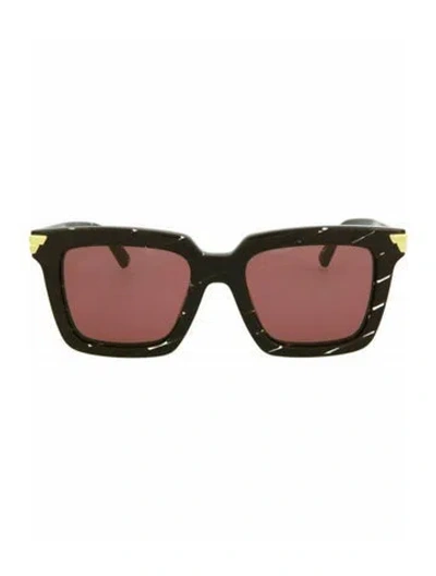 Pre-owned Bottega Veneta Solid Sunglasses W/ Tags In Red