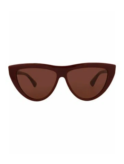 Pre-owned Bottega Veneta Solid Sunglasses W/ Tags In Red