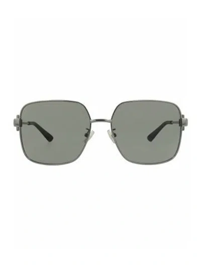Pre-owned Bottega Veneta Solid Sunglasses W/ Tags In Silver