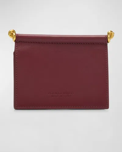 Bottega Veneta Solstice Business Card Case In Barolo