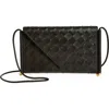 BOTTEGA VENETA BOTTEGA VENETA SOLSTICE ENVELOPE INTRECCIATO LEATHER CROSSBODY BAG