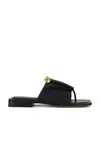 Bottega Veneta Solstice Flat Sandal In Black