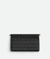 Bottega Veneta Solstice Large Flap Wallet In Black