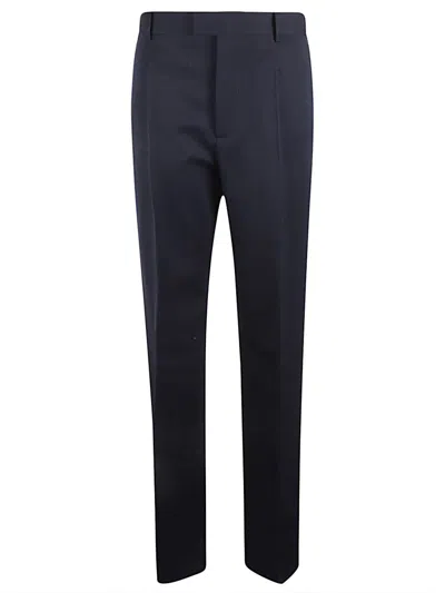 Bottega Veneta Sophisticated Navy Wool Trousers For Women In Blue