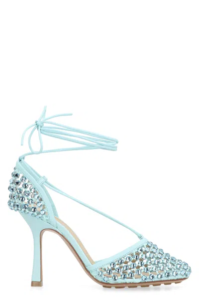 Bottega Veneta Sparkle Stretch Heeled Sandals