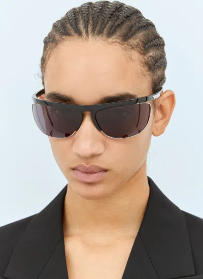 Bottega Veneta Speed Rectangular Sunglasses In Black