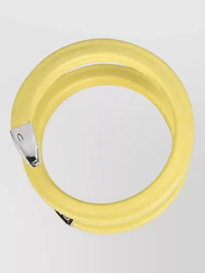 Bottega Veneta Spiral Ring In Yellow