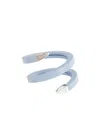 Bottega Veneta Spiralled Wrist Cuff In Blue
