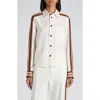 Bottega Veneta Sport Stripe Button-up Shirt In White
