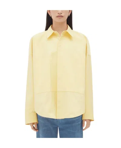 Bottega Veneta Cotton Shirt In Yellow