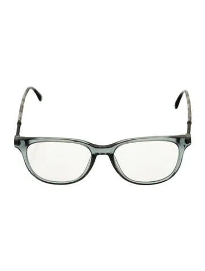 Pre-owned Bottega Veneta Square Eyeglasses In Blue