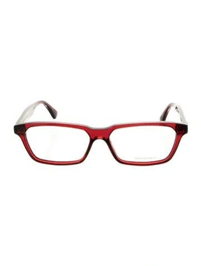 Pre-owned Bottega Veneta Square Eyeglasses W/ Tags In Red