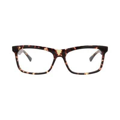 Pre-owned Bottega Veneta Square-frame Acetate Optical Frames 'havana Transparent' | Multi-color | Men's Size O
