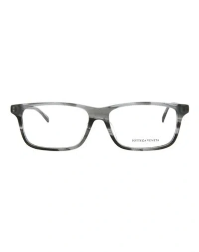 Bottega Veneta Square-frame Acetate Optical Frames Man Eyeglass Frame Grey Size 55 Acetate