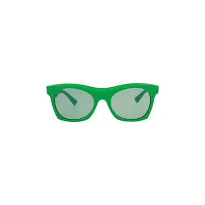 Pre-owned Bottega Veneta Square Frame Acetate Sunglasses 'green'