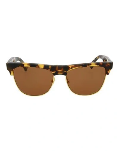 Bottega Veneta Square-frame Acetate Sunglasses Sunglasses Brown Size 55 Acetate